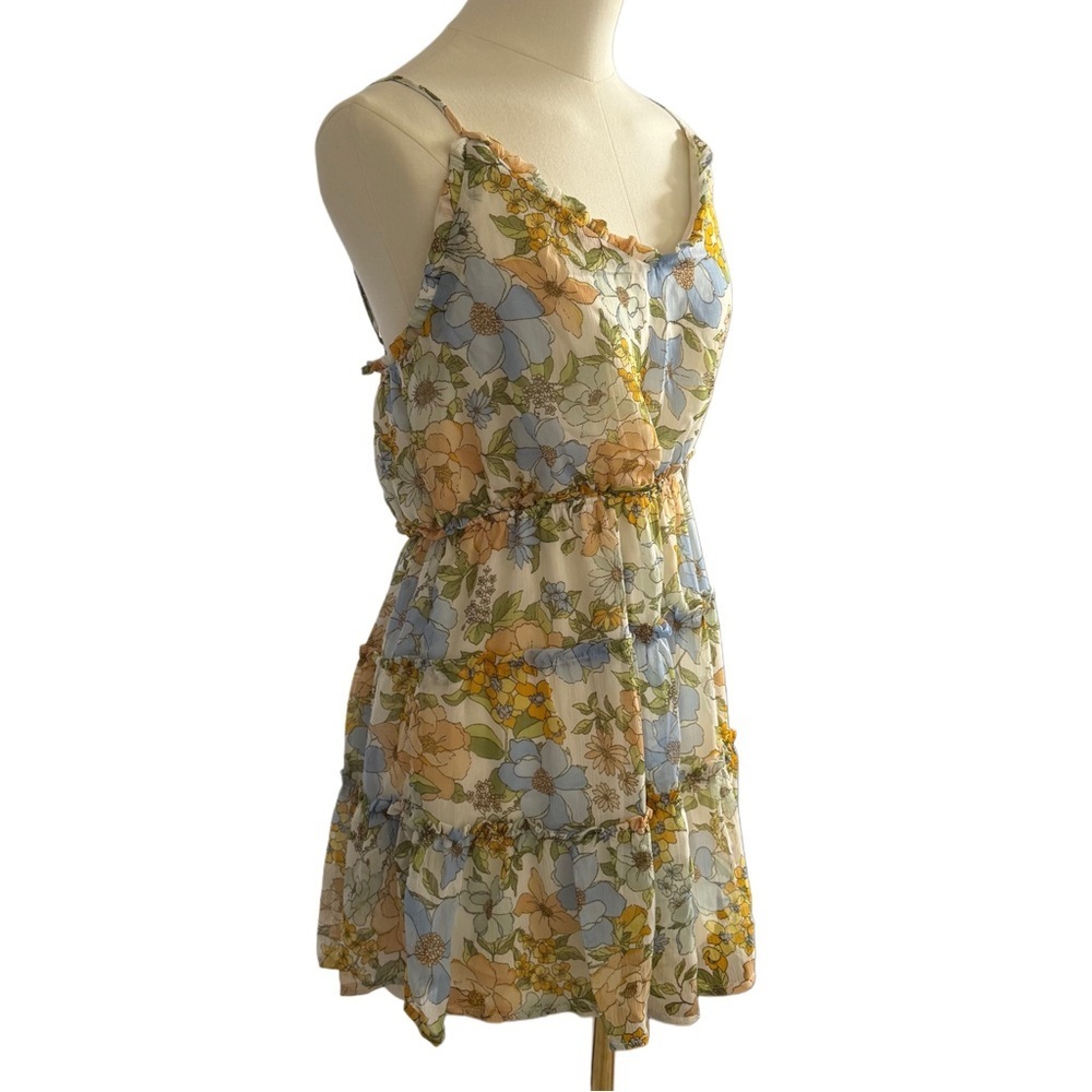 Floral Babydoll Fairy Cottagecore Hippie Retro Pastel Summer Sun Jumper Large